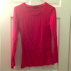 Basic Red Long Sleeve T-Shirt